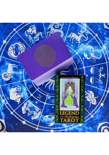 78 Adet TX287 Tarzı Efsane Arthur Tarot Kartları ve Pdf Rehberlik Kehanet Destesi Eğlence Partileri Masa Oyunu Desteği (Yurt Dışından)