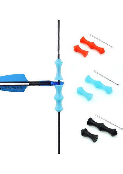 Siyah S Tarzı 1 Takım 4 Renk Bowstring Parmak Tab Guard Bowstring Saver Okçuluk Yay Olimpik Yay Için Koruyucu Parmak Silikon Yayın (Yurt Dışından)