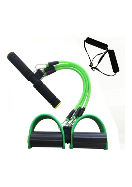 Yeşil Stil Roegadyn Hafif Çok Fonksiyonlu Çektirme Kumaş Direnç Bantları Spor Sakız 4 Tüp Çekme Halatı Direnç Bandı Fitness (Yurt Dışından)