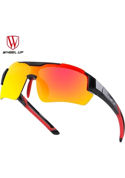 Siyah Kırmızı Stil Wheel Up 3 Lens UV400 Bisiklet Gözlük Erkek Kadın Su Geçirmez Kaplama Aerodinamik Bisiklet Polarize Güneş Gözlüğü Mtb Bisiklet Gözlük (Yurt Dışından) modelleri