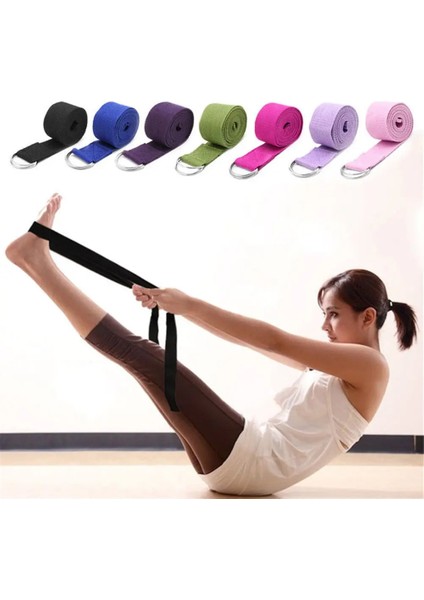 Mor Tarzı 183CM Multicolors Port Yoga Streç Kayış D-Ring Kemer Spor Bel Bacak Spor Ayarlanabilir Kemer Bel Bacak Direnci Spor Bandı (Yurt Dışından) fiyatları
