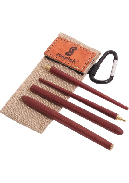 No.5 Tarzı 1 Çift Ahşap Katlanır Yemek Çubukları Telescoopsticks Açık Kamp Seyahat Taşınabilir Sofra Yemek Takımı (Yurt Dışından)