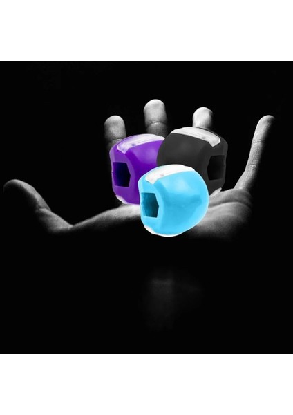 Mor Tarzı Face Masseter Men Facial Mouth Jawline Fitness Neck Jaw Muscle Exerciser Chew Ball Chew Bite Breaker Training Jaw Exercise Ball (Yurt Dışından)