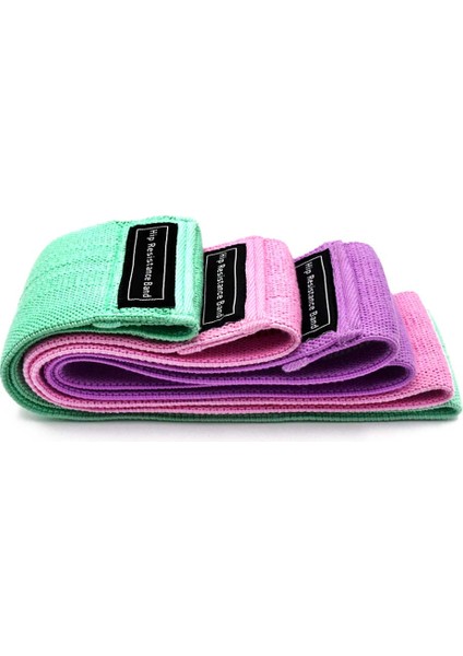 Mor 76X8CM Stili Unisex Ganimet Bandı Kalça Daire Döngü Direnç Bandı Bacaklar Için Egzersiz Egzersizi Uyluk Glute Popo Çömelme Bantları Kaymaz Tasarım (Yurt Dışından)