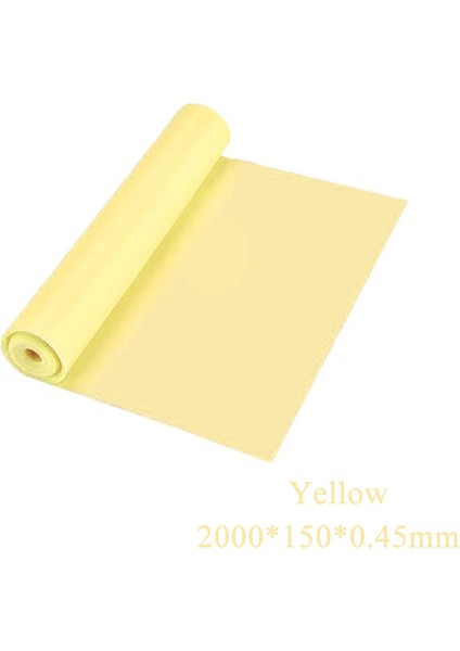 Sarı Stil 2000X150X0.35MM Yoga Pilates Streç Direnç Bandı Egzersiz Fitness Bandı Eğitim Elastik Egzersiz Fitness Kauçuğu 200CM Doğal Kauçuk Spor Salonu (Yurt Dışından)