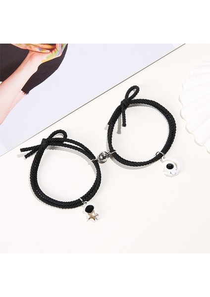 No.17 Stili Ay Robotlar Kolye ile Karikatür Manyetik Çift Bilezikler Sevimli Karşılıklı Cazip Dostluk Halat Arkadaşlar Için Hediyeler ASD88 (Yurt Dışından) fiyatları