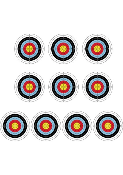 10 Adet Tarzı M Profesyonel Okçuluk Hedefleri Kağıt Uygulama Ok Dart Tahtası Yay Ok Dart Kağıtları Avcılık Ateşi Aksesuarları (Yurt Dışından)
