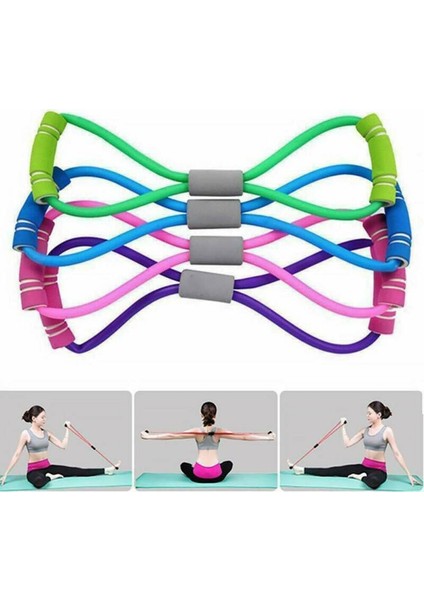 Kırmızı Stil Yeni Varış 8 Şekil Yoga Ralli Kayışı Streç Bant Halat Lateks Kauçuk Kol Direnci Fitness Egzersiz Pilates Yoga Salonu (Yurt Dışından) indirimleri