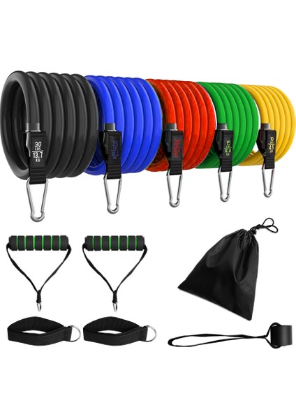 F HLG100 Stili Elastik Direnç Bantları Egzersiz Fitness Tüp Bantları Streç Lastik Tüp Bant Egzersiz Spor Salonu Ev Eğitim Ekipmanları (Yurt Dışından) fiyatları