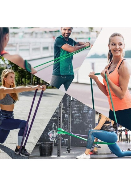 25 kg Direnç Bandı Pilates Egzersiz Lastiği Fitness Gym Kas Geliştirme Spor Bandı