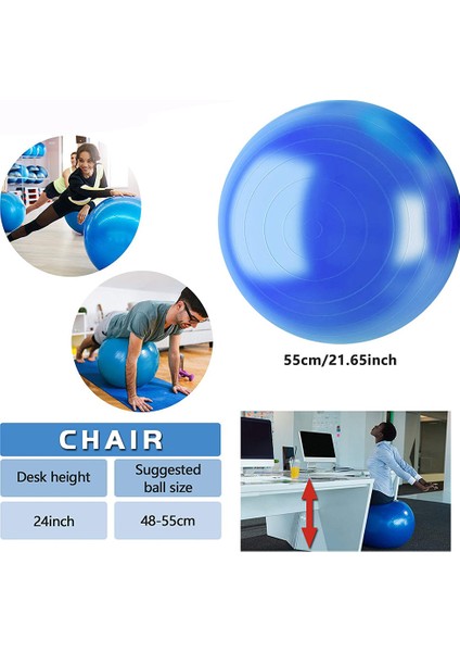 65CM Rastgele Renk Stili 2021 Yeni Spor Yoga Topları Bola Pilates Fitness Salonu Denge Fitball Egzersiz Pilates Egzersiz Masaj Topu 55CM 65CM 75CM (Yurt Dışından)