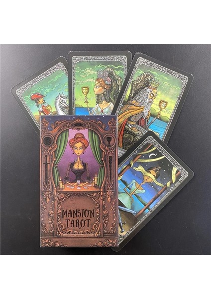 78 Adet TT200 Tarzı Karma Kartları Tarot Kartları Fal Rehberliği Kehanet Güverte Tahta Oyunu Anlatan Karanlık Konak Tarot Pdf Rehberi ile (Yurt Dışından)