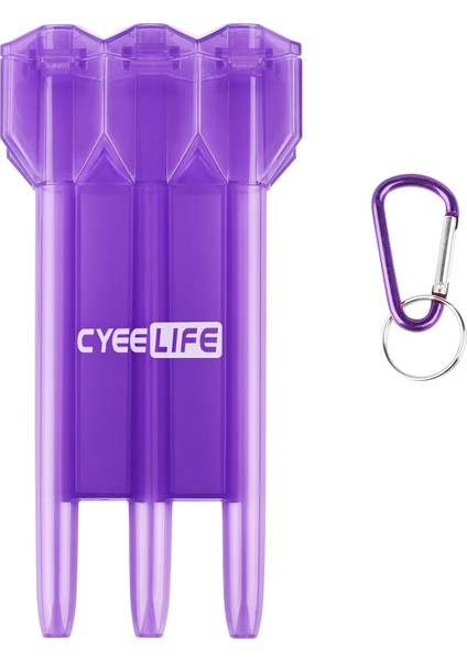 Mor Şeffaf Stil Cyeelife Plastik Dart Anahtar Tokalı Taşıma Çantası Dart Taşıma Cüzdanı Tutucu Kutu 11 Renk (Yurt Dışından)