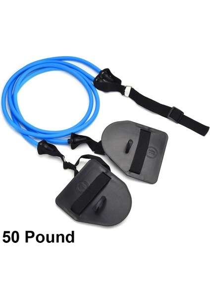 50 Pound Tarzı Fitness Direnç Bandı Profesyonel Simülasyon Yüzme Egzersizi Kara Kol Gücü Egzersizi El Perdeli Kürek Yüzme Dövme (Yurt Dışından)