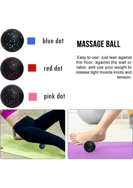 Küçük Top Seti 3 Tarzı Fitness Topu Seti Yüksek Yoğunluklu Epp Firma Fıstık Masaj Topları Miyofasyal Serbest Bırakma Derin Doku Tedavisi Için Hafif (Yurt Dışından) fırsatları