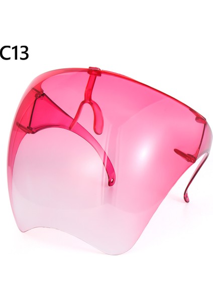 C13 Stili 1 Adet Büyük Boy Gözlükler Visor Uv Gözlükleri Unisex Faceshield Koruyucu Gözlükler Tam Yüz Kapağı Günlük Eğlence Gözlükleri (Yurt Dışından)