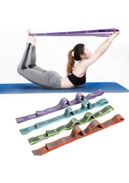 A-Gül Tarzı Yoga Çekme Kayışı Kemer Polyester Lateks Elastik Latin Dansı Germe Bandı Döngü Yoga Pilates Gym Fitness Egzersiz Direnç Bantları (Yurt Dışından) modelleri