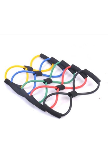 Sarı Stil Direnç Eğitim Bantları Yoga 8 Tipi Vücut Geliştirme Fitness Ekipmanları Için Tüp Egzersiz Egzersizi (Yurt Dışından) modelleri