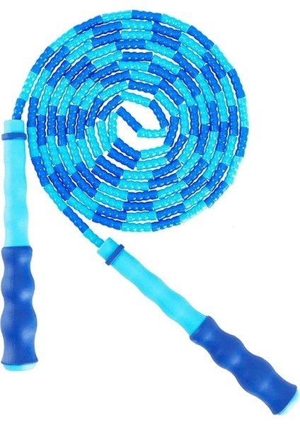 Mavi Stil Ayarlanabilir Segment Ip Atlama Ipi Yumuşak Boncuklu Atlama Ipi Hız Erkekler Kadınlar Için Erkek Kız Öğrenciler Formda Tutmak Eğitim Egzersiz Ağırlığı (Yurt Dışından)