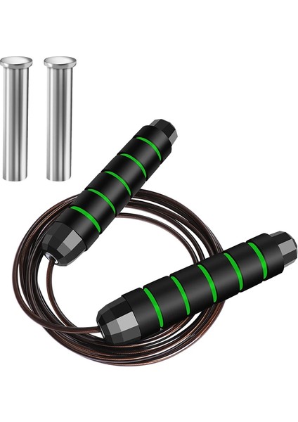 Yeşil Stil Rulman Ayarlanabilir Atlama Ipi Dolaşmayan Ip Atlama Ipi Spor Ip Atlama Ayakta Hızlı Hız Eğitimi Crossfit Fitness Egzersizi (Yurt Dışından)