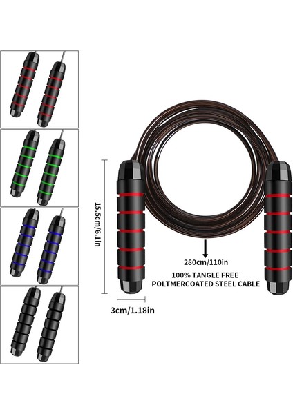 Yeşil Stil Rulman Ayarlanabilir Atlama Ipi Dolaşmayan Ip Atlama Ipi Spor Ip Atlama Ayakta Hızlı Hız Eğitimi Crossfit Fitness Egzersizi (Yurt Dışından) fiyatları