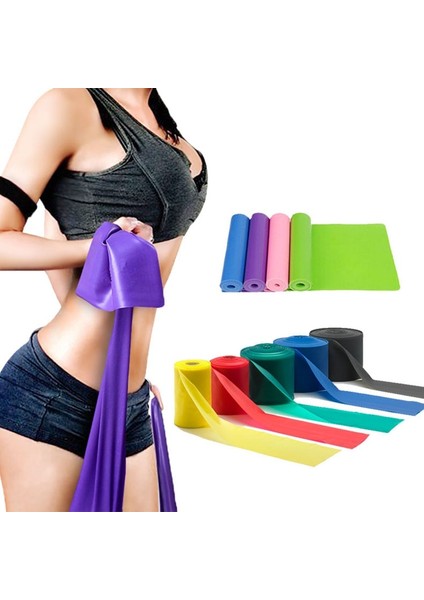 1500X0.35 1 Adet Rastgele Stil Pe Direnç Bantları Fitness Lastik Bant Yoga Pilates Eğitim Genişletici Crossfit Gym Zxh Için Elastik Mukavemet Döngü Bandı (Yurt Dışından) fırsatları