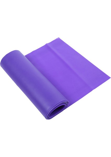 Mor Tarzı Doğa Sporları Yoga Pilates Streç Direnç Bandı Egzersiz Fitness Bandı Eğitim Elastik Egzersiz Fitness Kauçuk 150CM (Yurt Dışından)