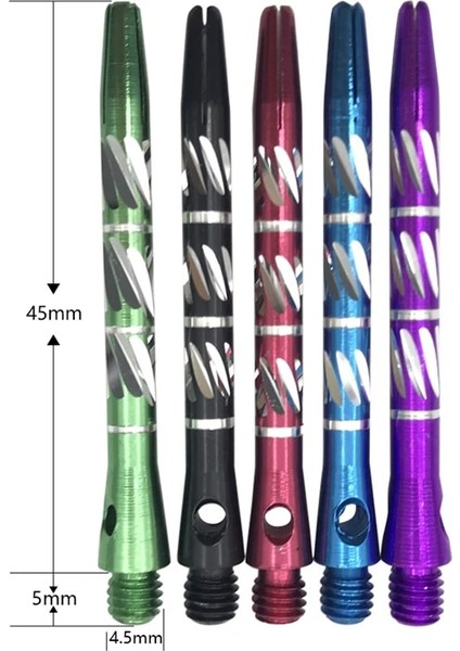3 Mor Stil Yeni Yeni Romatic Dart Milleri Alüminyum Alaşımlı Malzeme Mil Dart Aksesuarları Fırlatma Oyuncak Dart Milleri (Yurt Dışından)