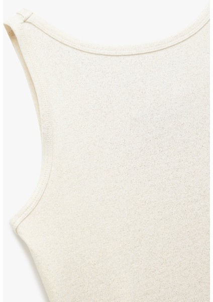 x Sima Tarkan - Viskon Karışımlı Slim Fit U Yaka Atlet 5SAK10454EK