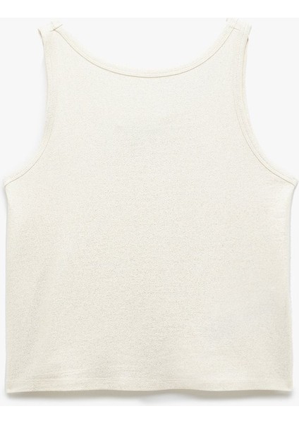 x Sima Tarkan - Viskon Karışımlı Slim Fit U Yaka Atlet 5SAK10454EK