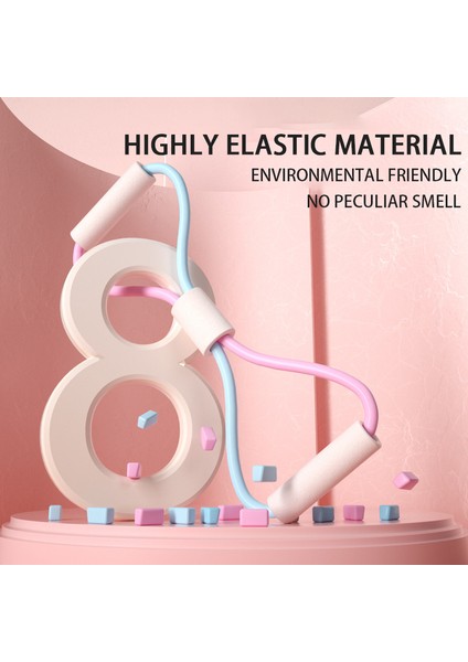 Pembe Mavi 10MM Stili Şekil Sekiz Şekilli Kulplu Fitness Direnç Bandı Göğüs Kolları ve Omuzları Egzersiz Ekipmanlarını Çalıştırmak Için Kullanılır (Yurt Dışından) indirimleri