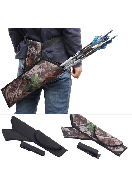 Siyah Stil Avcılık 50 x 14 cm Blackcamo Ok Sadak Asılı Pot Çanta Yay Sadak Cepli Ok Torbalı Okçuluk (Yurt Dışından) fiyatları