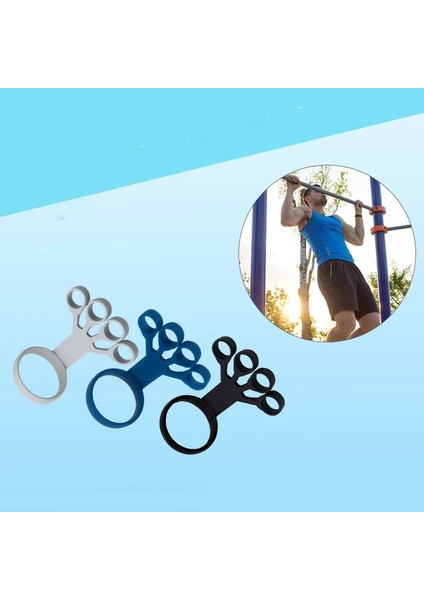 Siyah Stil El Grlicone Tutucu Cihazı Bilek Kuvvet Antrenörü Parmak Egzersizi Sedye Eğitmeni Güçlendirme Rehabilitasyon Eğitimi (Yurt Dışından)