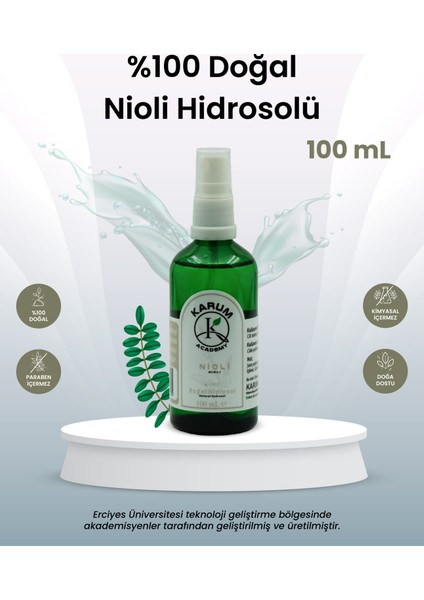 Nioli (Niaouli) Hidrosolü – Doğal Arındırıcı & Cilt Koruyucu Bitki Suyu 100ML