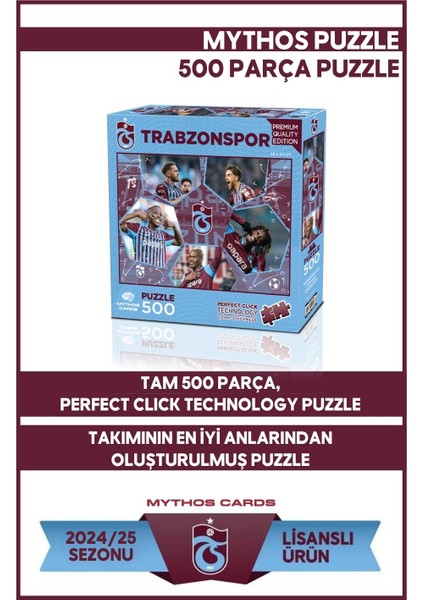 Trabzonspor Takım 500 Parça Puzzle