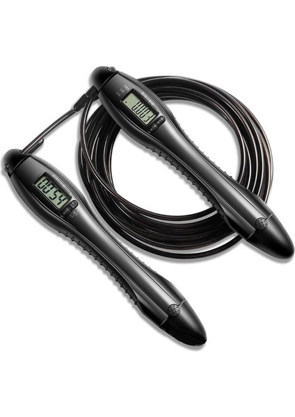 Bk Tarzı Gxmc Erkek Kadın Unisex LCD Dijital Ekran Atlama Ipi Spor Eğitimi Ayarlanabilir Kalori Sayacı Kablo Egzersizi (Yurt Dışından)