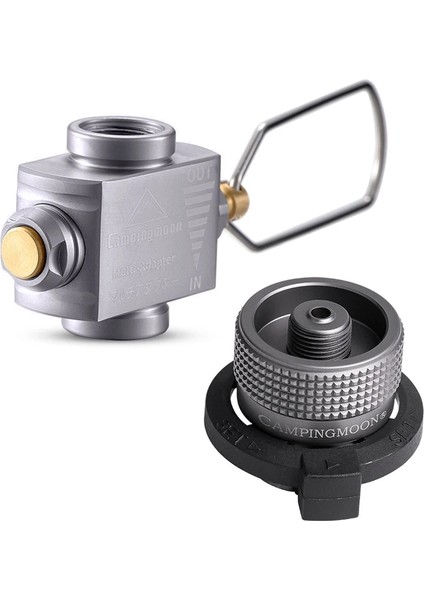 Set2 Stili Gaz Sobası Adaptörü Gaz Tasarrufu Plus Bütan Adaptörlü Gaz Adaptörü Kamp Sobası Dolum Adaptörü Kamp, Sırt Çantasıyla Seyahat, Yürüyüş Için (Yurt Dışından)