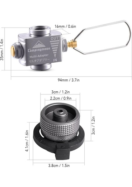 Set2 Stili Gaz Sobası Adaptörü Gaz Tasarrufu Plus Bütan Adaptörlü Gaz Adaptörü Kamp Sobası Dolum Adaptörü Kamp, Sırt Çantasıyla Seyahat, Yürüyüş Için (Yurt Dışından) indirimleri