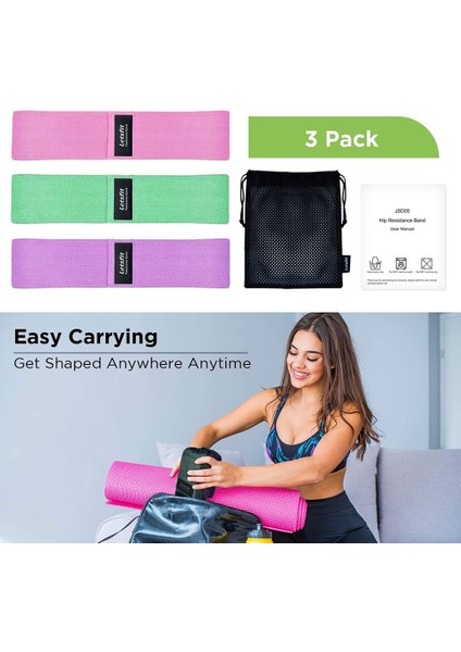 Mavi Stil 3pcslot Fitness Lastik Bant Elastik Yoga Direnç Bantları Set Kalça Daire Genişletici Bantlar Spor Salonu Ev Egzersiz Ganimet Bandı (Yurt Dışından) indirimleri