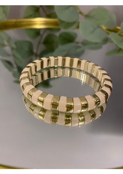 Çelik Bileklik Gold Krem fiyatları