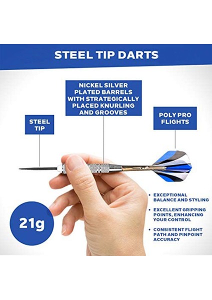 Et Gümüş Çelik Ucu Plastik Şaftlı Dart Seti 21G Standart Sert Dart Sisal Dart Tahtası Için Nikel Kaplama Kapalı Oyun (Yurt Dışından)