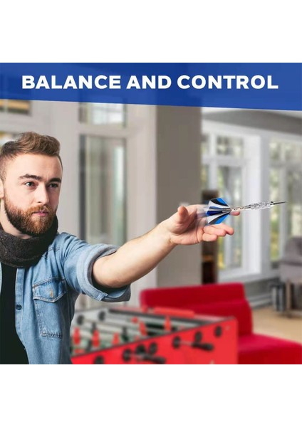 Et Gümüş Çelik Ucu Plastik Şaftlı Dart Seti 21G Standart Sert Dart Sisal Dart Tahtası Için Nikel Kaplama Kapalı Oyun (Yurt Dışından)