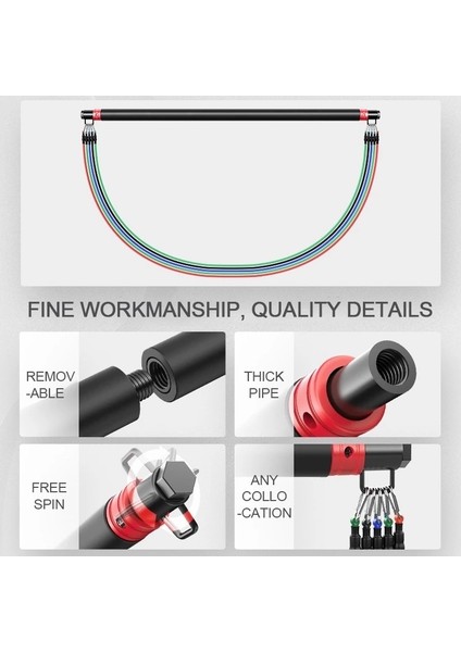 11 Adet Çekme Halatı B Tarzı Et Lateks Direnç Bantları Seti Fitness Çubuğu Egzersiz Yoga Tüpü Çekme Halatı Fitness Kauçuk Elastik Kas Gücü Eğitimi (Yurt Dışından) indirimleri