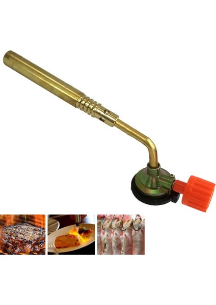 Taşınabilir Açık Kamp Yürüyüş Pişirme Ekipmanları Bütan Alev Kaynak Jet Brülör Manuel Ateşleme Gaz Alev Makinası (Yurt Dışından) fırsatları