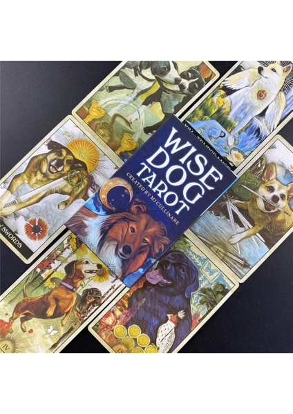 TT187 Stili Yeni Tarot Bilge Köpek Tarot Kartları Tarot Güverte Tam Ingilizce Masa Oyunu Parti Aile Oyun Kartı Tarot Kartları Kart Oyunu (Yurt Dışından) fırsatları