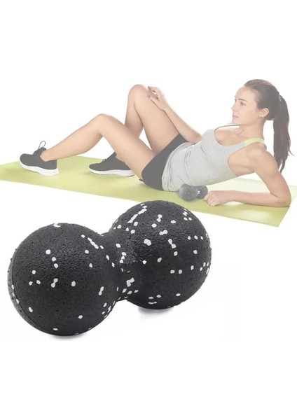 Bir Stil Yoga Masaj Silindiri Top Fıstık Çift Lakros Dikenli Fasiit Hareketlilik Rölyef Miyofasyal Ayak Sırt Topu Plantar Ağrısı Için W1E6 (Yurt Dışından) modelleri