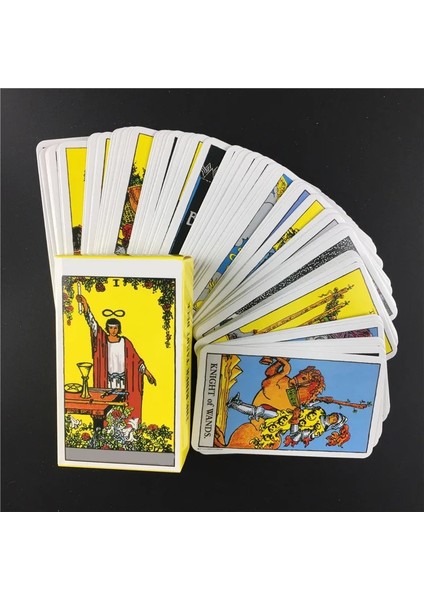 78 Adet TT17 Tarzı Star Er Tarot Kartları Ingilizce Versiyonu Eğlenceli Periler Masa Oyunları Pdf ile Aile Partisi Eğlencesi Oynamak (Yurt Dışından)