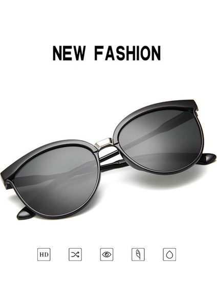 Mavi Stil Cateye Tasarımcı Güneş Gözlüğü Kadın Lüks Plastik Güneş Gözlükleri Klasik Retro Açık Seyahat Lentes De Sol Mujer Polarize Güneş Gözlüğü (Yurt Dışından)