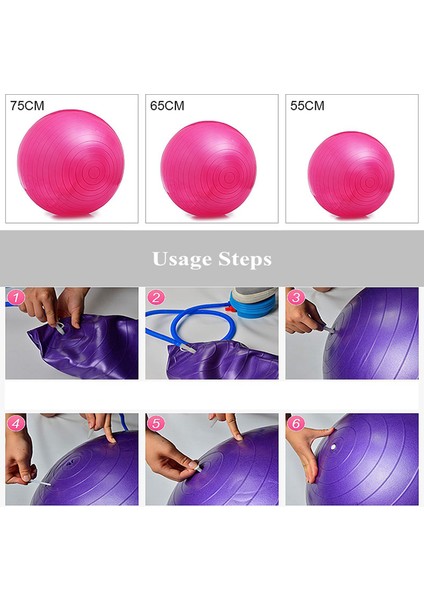 A3 Stili Fitness Patlama Önleyici Yoga Topu Pilates Için Kalınlaştırılmış Stabilite Denge Topu Fitness Egzersiz Jimnastik Kapalı cm (Yurt Dışından) modelleri