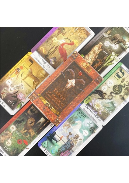 MTT09 Stili Yeni Varış Sihirli Yazışmaların Tarot'u Tarot Kartları Fal Rehberliği Kehanet Tarot Güverte Tahta Oyunu Kart Oyunu Anlatıyor (Yurt Dışından)